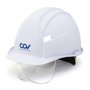 A형  일반보안경 안전모 COV D-H-0909251   보안면 일체형 안전모 ABS재질, ABE종